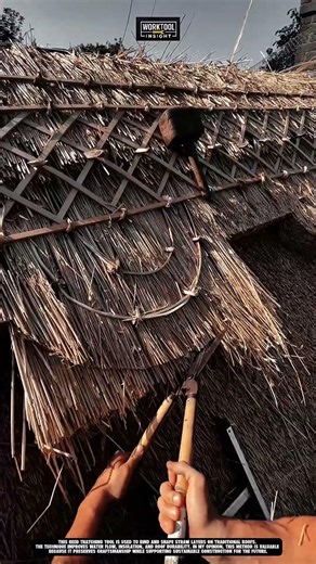 Reed Thatching Tool for Manual Straw Roof Binding Best for Construction #tool