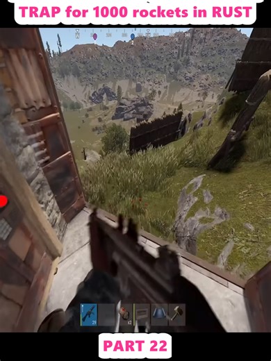 HOUSE A stick on the back CLAN TRAP for 1000 rockets in RUST (22)