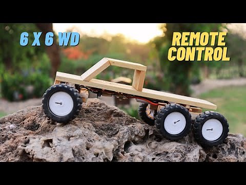 How to Make Remote Control Monster Truck - DIY RC 6 Wheels Drive