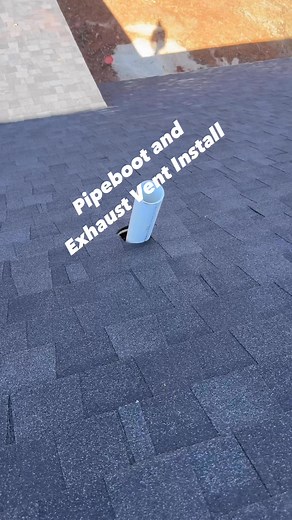 New construction pipe boot and exhaust vent install | LV Pro Roofing Services LLC