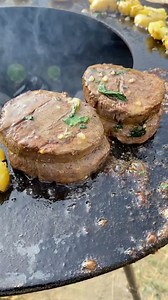 3.2M views · 51K reactions | Filet mignon and smashed potatoes | Miguels cookingwithfire | Facebook