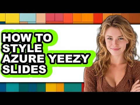 How to Style Azure Yeezy Slides - Step by Step