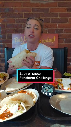 Pancheros Menu Challenge: Girl vs Food in Epic Eating Challenge