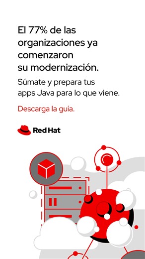 Red Hat te ayuda a modernizar tus apps Java y optimizar recursos. Invierte menos en mantenimiento y más en crecimiento. | Red Hat | Facebook
