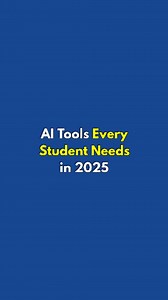 AI Tools Every Student Needs in 2025 1. ChatGPT.com → Homework helper 2. GitMind.com → Mind mapping 3. Canva.com → Creative designs 4. Gamma.app → Instant slides 5. DeepL.com → Accurate translation 6. Monica.im → Text summarizer 7. Notion.so → Notes organizer 8. SlidesAI.io → Auto presentations 9. Krea.ai → AI visuals 10. Pictory.ai → Video creation 11. Tally.so → Simple surveys 12. HeyGen.com → Talking avatars Want to Skyrocket your Social Media Growth? DM "Growth" for Social Media Management S