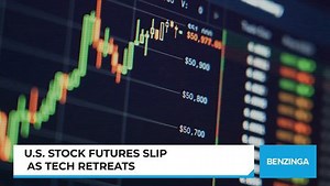 Futures slip on tech retreat