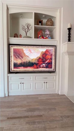 Transform your TV FREE Fall TV Art 🍂 Cozy Autumn Décor on a Budget #Shorts #tvart #oilpainting