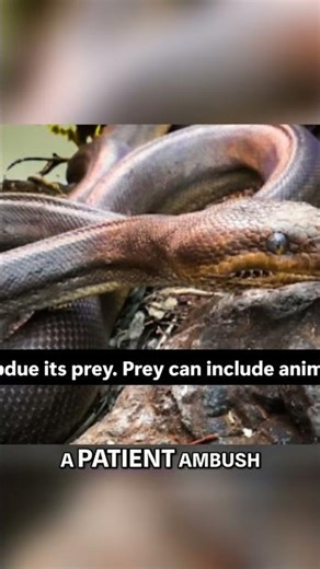 Massive Python Ambush: Hunter's Power Revealed! #shorts