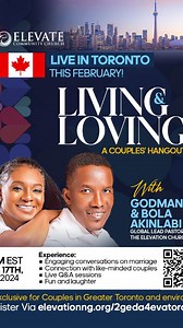 Hello Canada 🇨🇦 We'll be in Toronto and Ottawa this week to connect and fellowship with you. See the details below 👇🏾 📍Ottawa Singles' Hangout Date: Thursday 15th February 2024 Time: 3 PM EST Venue: Queensview Cafe, 2650 Queensview Dr, Unit 170. 📍Ottawa Couples' Hangout Date: Friday 16th February 2024 Time: 11 AM EST Venue: Pat Clark Community Centre, 4355 Halmont Drive Gloucester, ON K1J 8W6, Multipurpose Room 1. 📍Toronto Couples' Hangout Date: Saturday 17th February 2024 Time: 11 AM EST