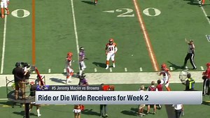 He's with them until the end ... of the week. Check out Marcas Grant's Ride or Die Receivers for Week 2 👇 | NFL Fantasy