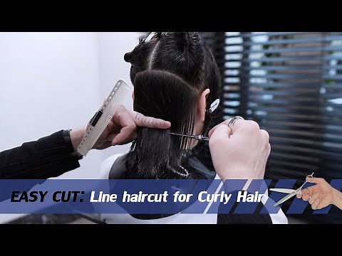 EASY CUT: Perfect Curly Hair Line Haircut