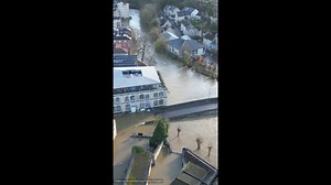Storm Bert's Aftermath: Drone Footage Reveals UK Flood Damage.