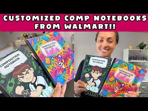 CUSTOMIZED COMPOSITION NOTEBOOK COVERS | WALMART NOTEBOOKS | CUSTOMIZED IN CANVA