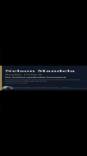 Nelson Mandela Rugby and Unity: The Invictus Leadership Framework