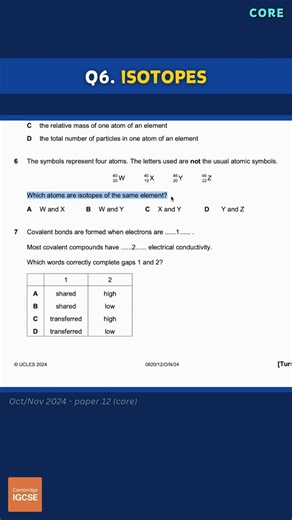 IGCSE Chemistry - Multiple Choice (2025) A* exam prep! #chemistry #exams #revision