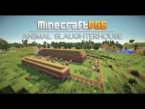 Automated Animal Slaughterhouse - Minecraft