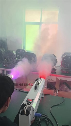 Stage special effects LED Jet Gun machine Use Smoke liquid Suitable for parties, performances and weddings.The product is tested and sent to Europe. #stageeffects #factory #fyp #fogmachine #lightshow
