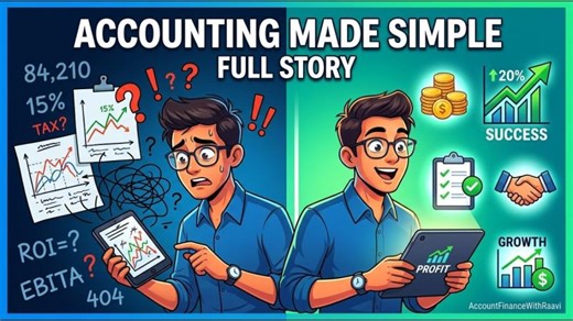 Learn Accounting Easily with a Story (Complete Case Study) | Raavi venkat reddy