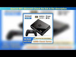 Today Only Kinhank Super Console X5 PRO Retro Video Game Consoles Plug and Play 4T with 16000 Games