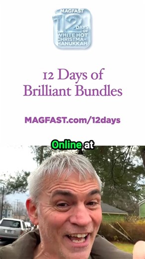 MAGFAST on Instagram: "So, our livestream went a little wonky the other day due to technical difficulties 😥 BUT Seymour has recorded a better version for you guys that explains all about what's coming at www.magfast.com/12days ✨ Watch the video, get the details, and get EXCITED for our 12 Days of White-Hot Christma-Hanukkah.🎁"