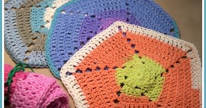 Pinwheel Washcloth Crochet Pattern | Posh Pooch Designs