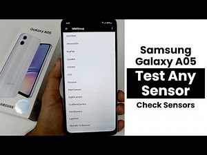 How to Test Any Sensor In Samsung Galaxy A05 | Check Sensors