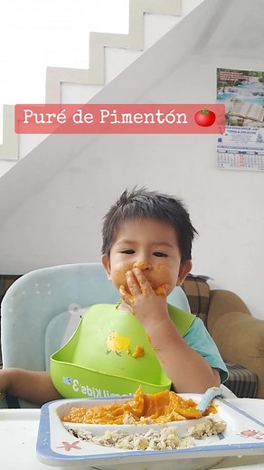 Receta fácil de puré de pimentón para bebés