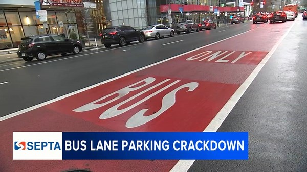 SEPTA and Philadelphia Parking Authority announce crackdown on illegal bus lane parking