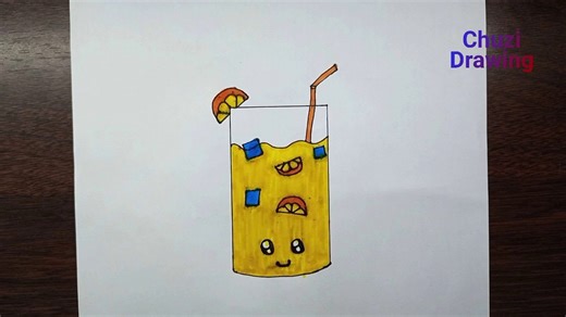 How To Draw Cute Drinks || How To Draw A Cute Lemonade