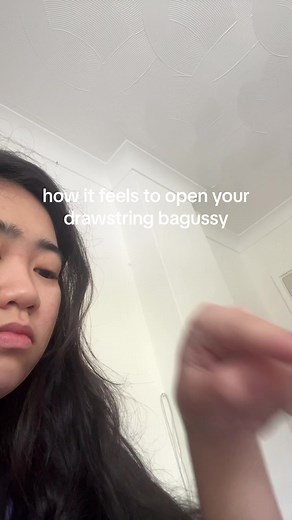 Exploring the Feeling of Opening a Drawstring Backpack