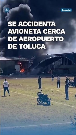 Avioneta se desploma cerca del Aeropuerto de Toluca #shorts