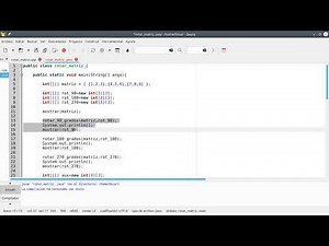 rotar una matriz 90 - 180 - 270 grados en java