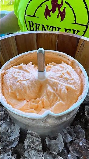 Fanta Pineapple Ice Cream 🍍🧡 Tropical, creamy, and soda-sweet! #homemadeicecream #fanta #dessert