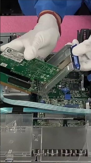 HPE ProLiant DL380 Gen9 | Network Card Install | #tech #satisfying #HPE #ProLiant #server #network