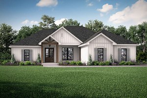Modern Farmhouse Plan - 1,850 Square Feet, 4 Bedrooms, 2 Bathrooms | Floor Plan #041-00209 | America's Best House Plans