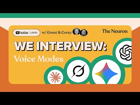 AI Voice Mode Interviews with ChatGPT, Gemini, Grok & Claude on The Neuron LIVE!