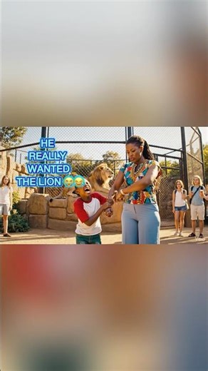 Mum, lets take the lion home!” 🦁😂