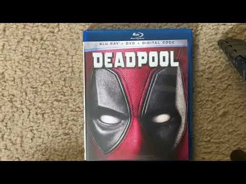 MARVEL STUDIOS DEADPOOL 1 2016 FIlm Blu-Ray Combo Pack Set Overviewing And Unboxing Video