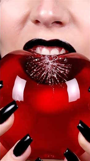 She Bites #CandyApple 🍎 | Translucent #GlassTreat ASMR ✨
