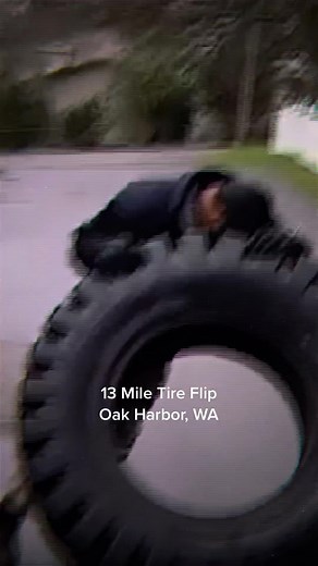 3rd Labor: 13 Mile/21 km Tire Flip (250 lbs/113kg). Day after my father died. In our response to pain lies growth and freedom. #mentalstrength #pain #freedom #growth #tireflip #strongman #foryou #stoics #noexcuses #neverquit #greatnessinside #veteran