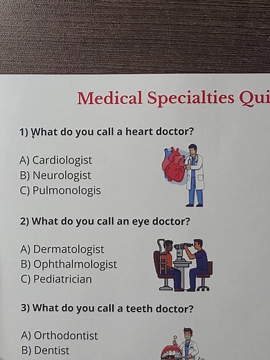 Test Your Knowledge with the Medical Specialties Quiz