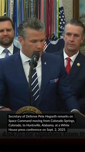 5.3K views · 84 reactions | President Trump announced Space Command will move from Colorado to Alabama. The move reverses a Biden-era decision to keep the temporary command in Colorado after Trump established the command during his first term. #space #spacecommand #trump #hegseth #colorado #alabama | The War Horse | Facebook