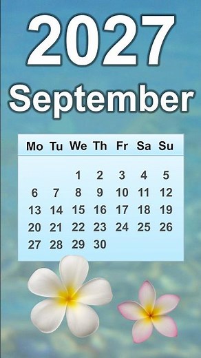September 2027 Calendar