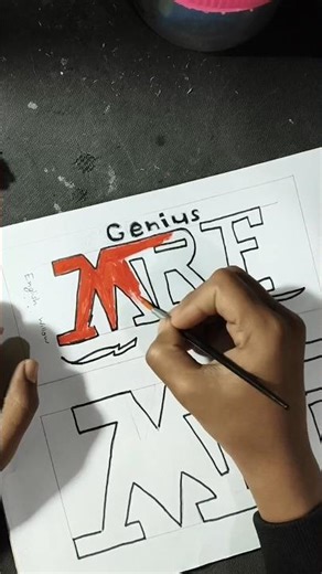 l made mrf bat sticker for my bat at home very easy