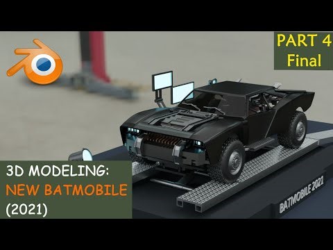 3D Modeling: New Batmobile Toy Kit (2021) Part 4 of 4