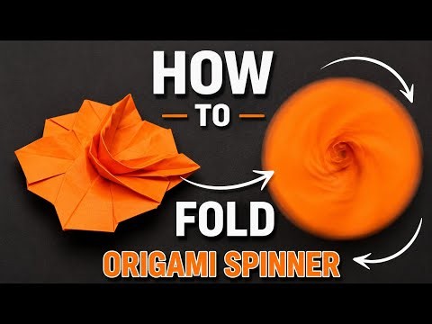 Easy Origami Spinner | How to Make a Paper Spinner That Really Spins