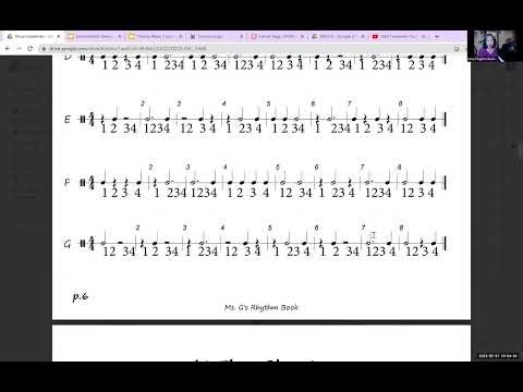 Theory: Counting, with 8ths notes. Exercises