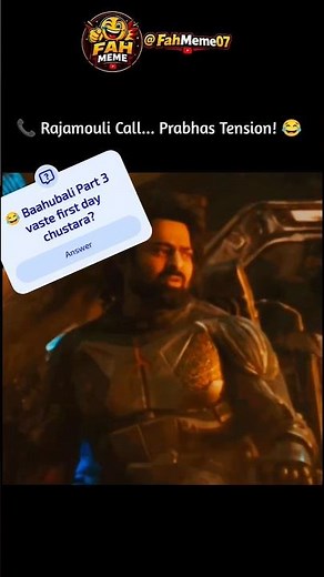 😂 Rajamouli Call Ki Prabhas Inner Feeling! 🤣