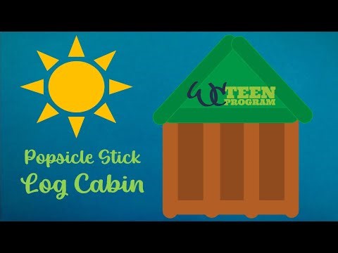DIY Popsicle Stick Log Cabin