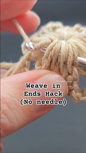 Weave in Crochet Ends Like Magic No Needle!